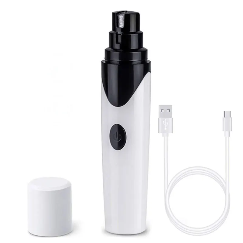 

New Design Usb Rechargeable Pet Claw Grooming Care Two Speed Quiet Painless Electric Pet Nail Grinder