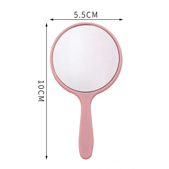 

wholesale logo custom plastic round hand mirror, As picture
