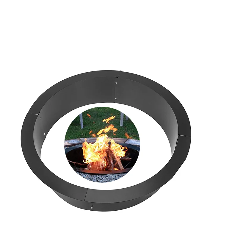 

Heavy Duty Fire Pit Ring/Liner DIY Q235 Steel 42 Inch Outside x 36 Inch Inside