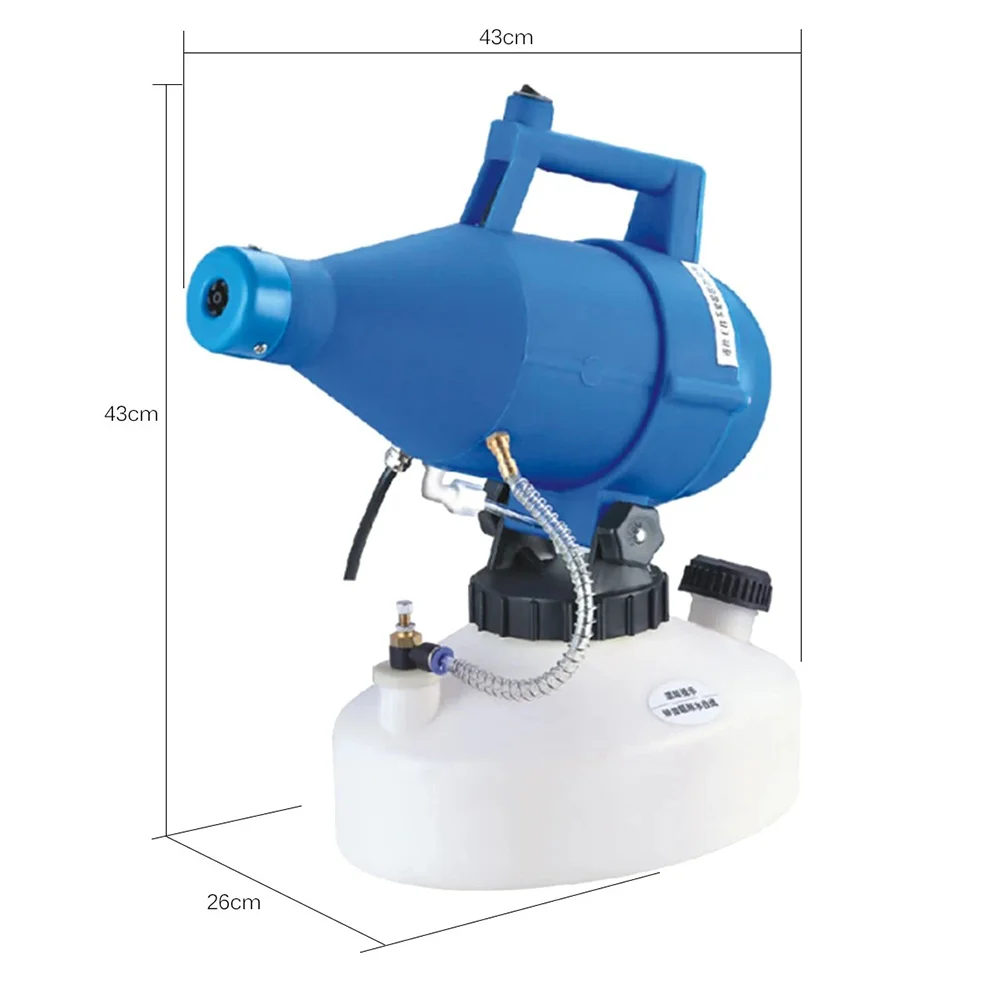 

4.5L Electric Ultra Low Capacity Cold Fogging Machine 1400W Portable Electric Spray Disinfection Machine Fogger, Customized