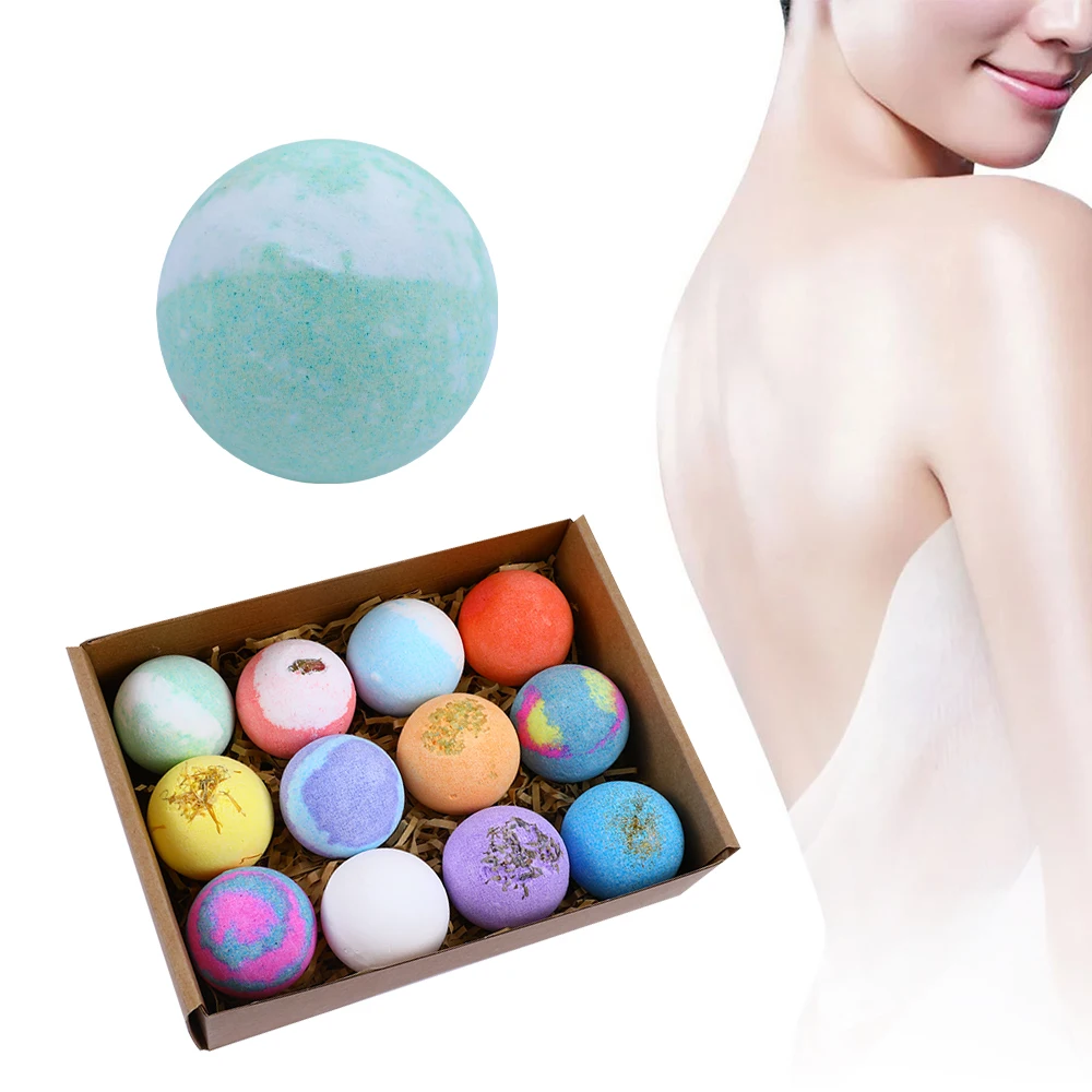 

2021 Essential Oil Bath Bombs Box Fizzy Bubble Skincare Handmade Bathbombs Body Spa Skin Rejuvenation Soap Valentines Day Gifts