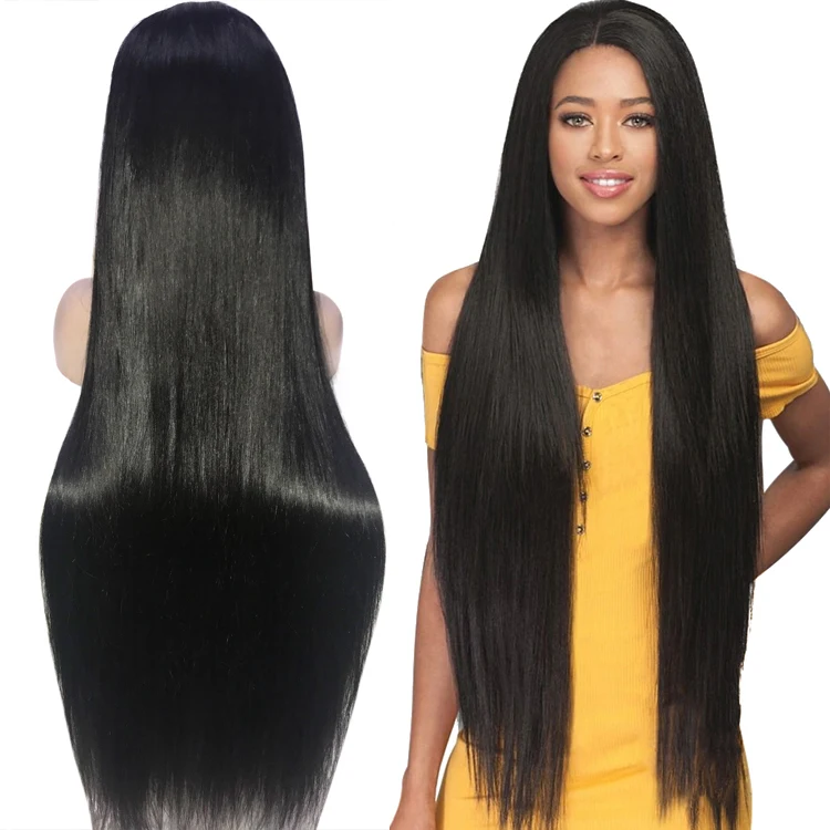 Unprocessed 30 inch human brazilian 2019 Top quality wholesale price custom bulk hair lace frontal wig for women with baby hair
