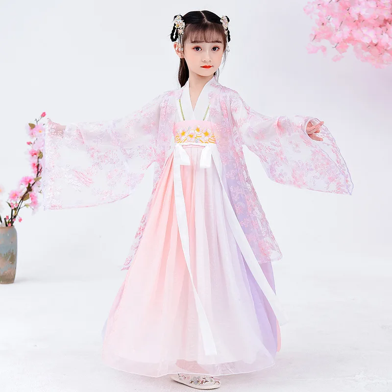 

Girl Hanfu Clothes Traditional China Custom Made Little Girl Kleid Kid Hanfu Clothes, Ten great iii of peach blossoms hanfu cloths anhui gown classical yiwu