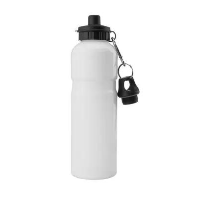 

750ml waisted sublimation coated photo aluminium sport water bottle-2 lids