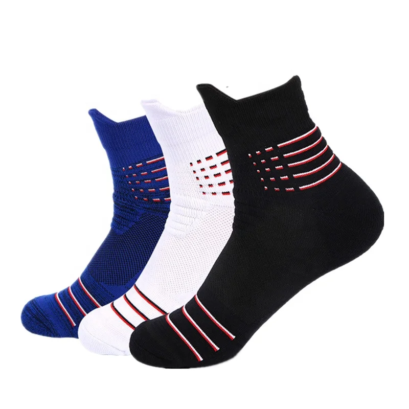 

XIANGHUI wholesale can custom Professional basketball men's tube breathable non-slip sweat absorption socks, Pantone color