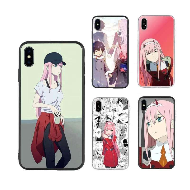 

Phone Case for iPhone 11 Pro Max X XR XS MAX 6 6s 7 8 Plus 5 5s SE Soft Cover Coque Zero Two Darling in the FranXX Anime