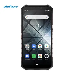 In Stock Global Ulefone Armor X3 Rugged Phone IP68 Waterproof 5.5 inch Unlocked Android 9.0 MT6580 Quad Core Mobile Phones
