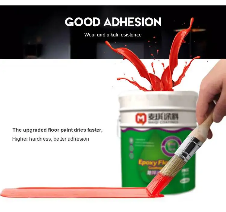 Heavy Duty High Gloss Colored Epoxy Resin Concrete Floor Coating