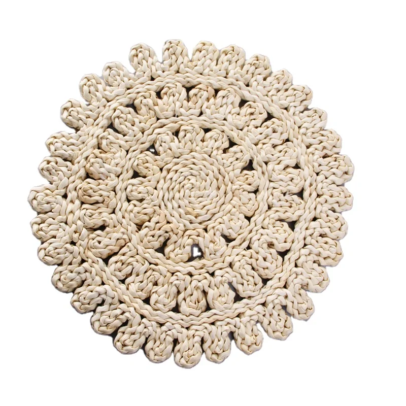 

Custom High Quality Natural Straw Placemats, Straw Placemat, Round Placemats