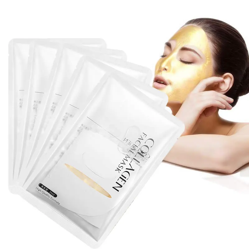 

Amazon Hot Bulk Sale Women Anti Ageing Puffiness Skincare 24 K Peel Off Hydro Collagen 24k Facial Golden Mask for Face