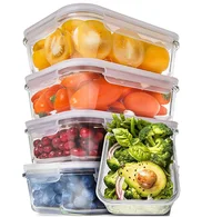 

Prep Naturals Glass Meal Prep Containers Food Containers with Lids Meal Prep Food Storage Containers Airtight