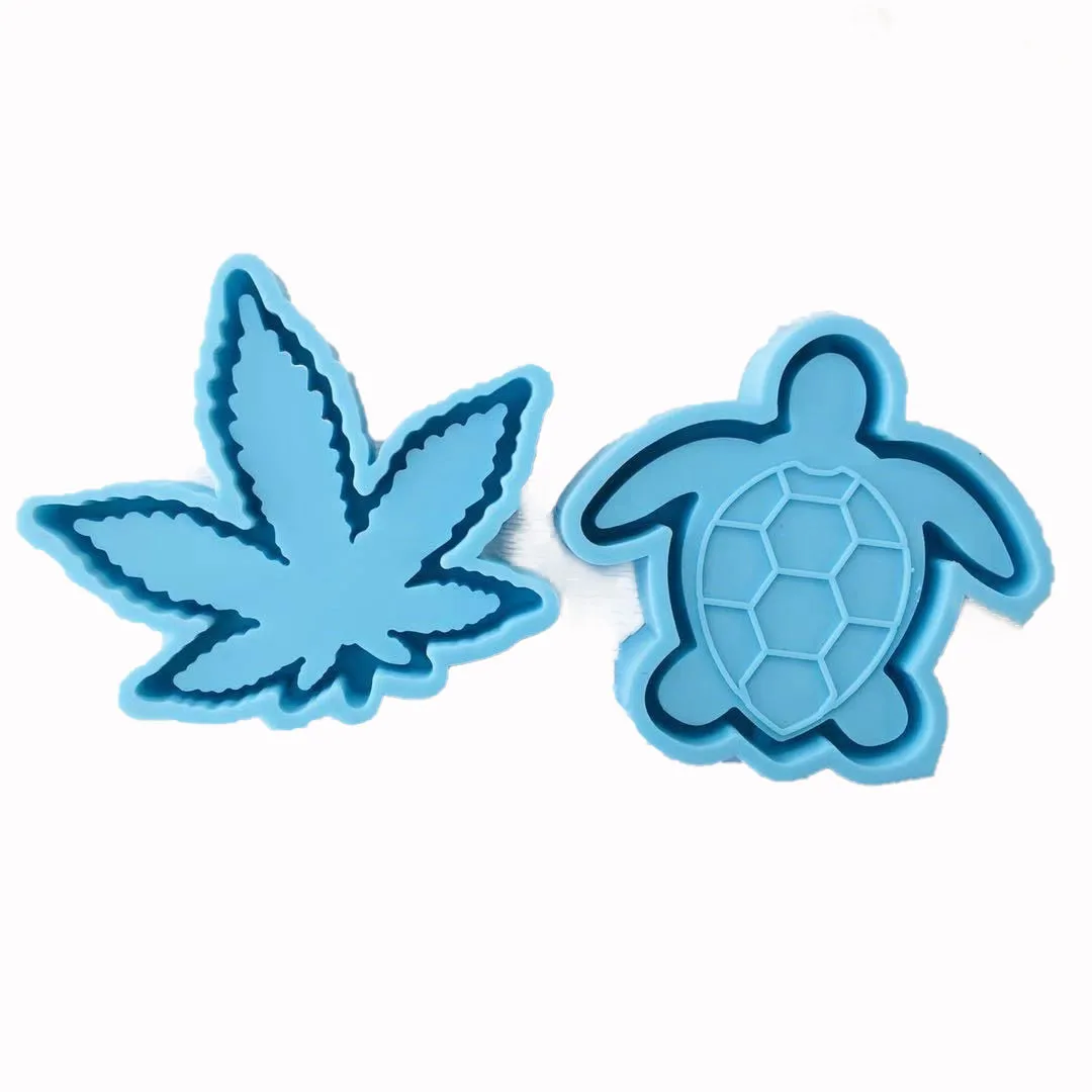 

Hot style molde de silicona for resin maple leaf ashtray turtle ashtray silicone resin mold DIY, Blue