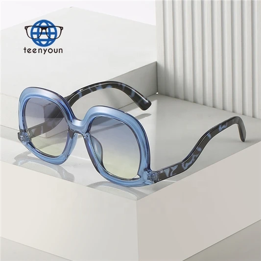 

Teenyoun European And American Fashion Sun Glasses Diamond Candy Color Irregular Large Frame Lentes De Sol Ins