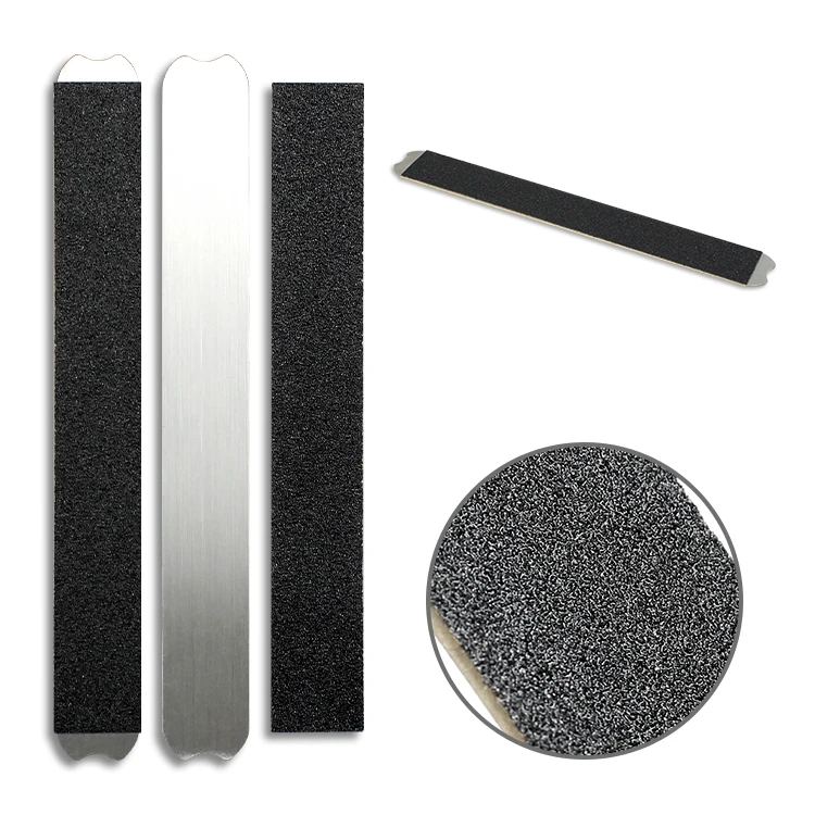 

Individual Packed Stainless Steel Nail File Custom Replaceable Disposable Sandpaper Metal Nail Files