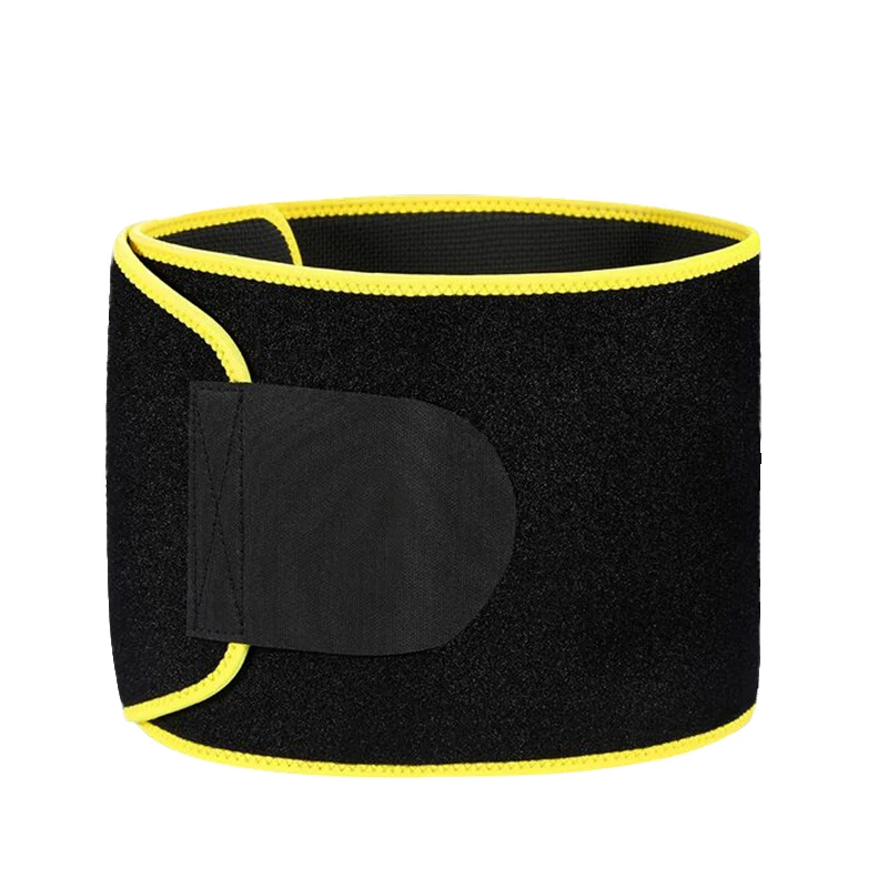 

Neoprene Waist Trimmer Custom Logo Durable Sweat Waist Trimmer Slimming Belt For Men and Women, Yellow