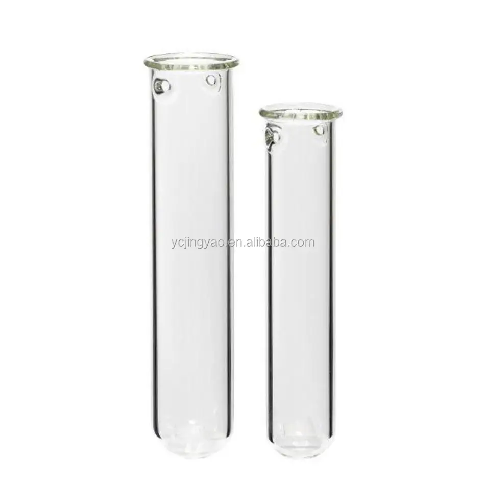 

Hand Blown Heat Resistant Clear Borosilicate Hanging Cylinder Glass Teat Tube Vase for Flowers