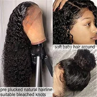

130% Density 360 Full/Front Lace Water Wave Wig Brazilian 100% Human Hair