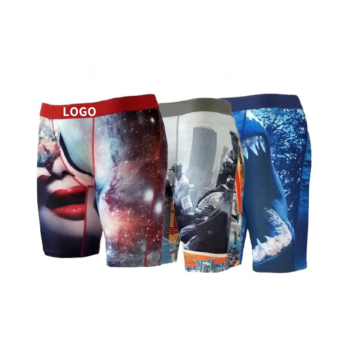 

2021 New Design Graffiti Art Styles Underwear Shorts Culture Boxer Briefs Polyester Breathable Man