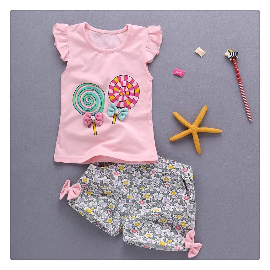 

Fashionable flower baby girls dress wholesale summer kids clothing