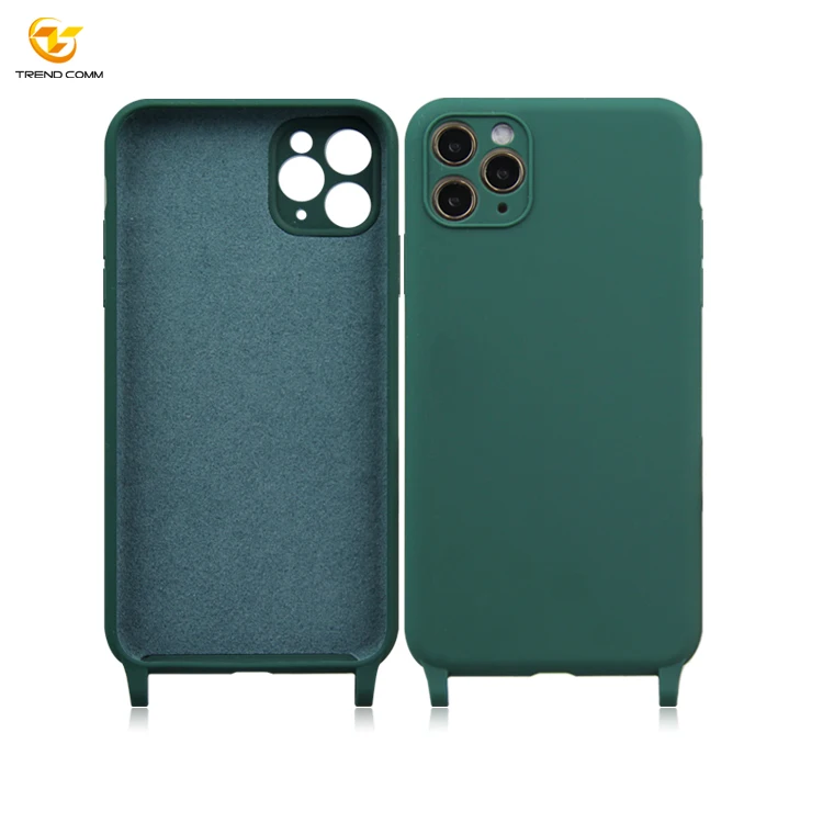 

Trend Comm Crossbody Liquid Silicone Mobile Phone Case For iPhone 11 Pro Max