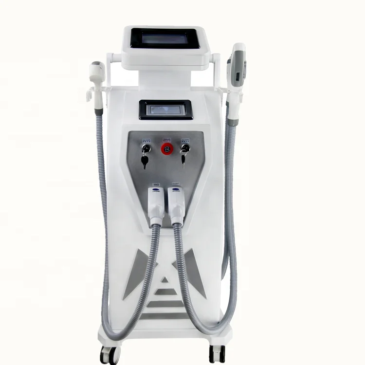 IPL E- light SHR Super Hair Removal multifunctional ipl laser machine with 3 handles