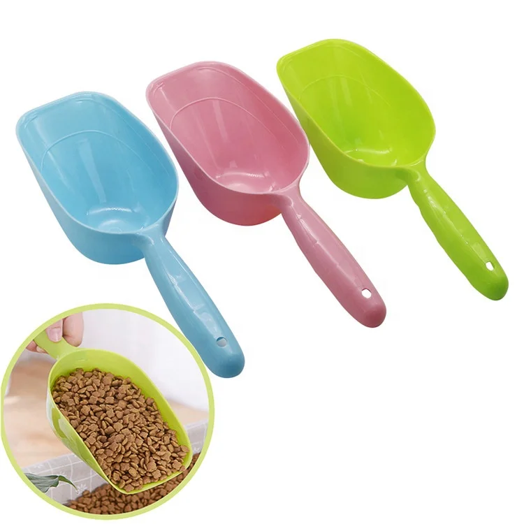 

20 PCs Pet Feed Shovel Cat Food Scoop Large Capacity Thickening Cat Dog Plastic Shovel