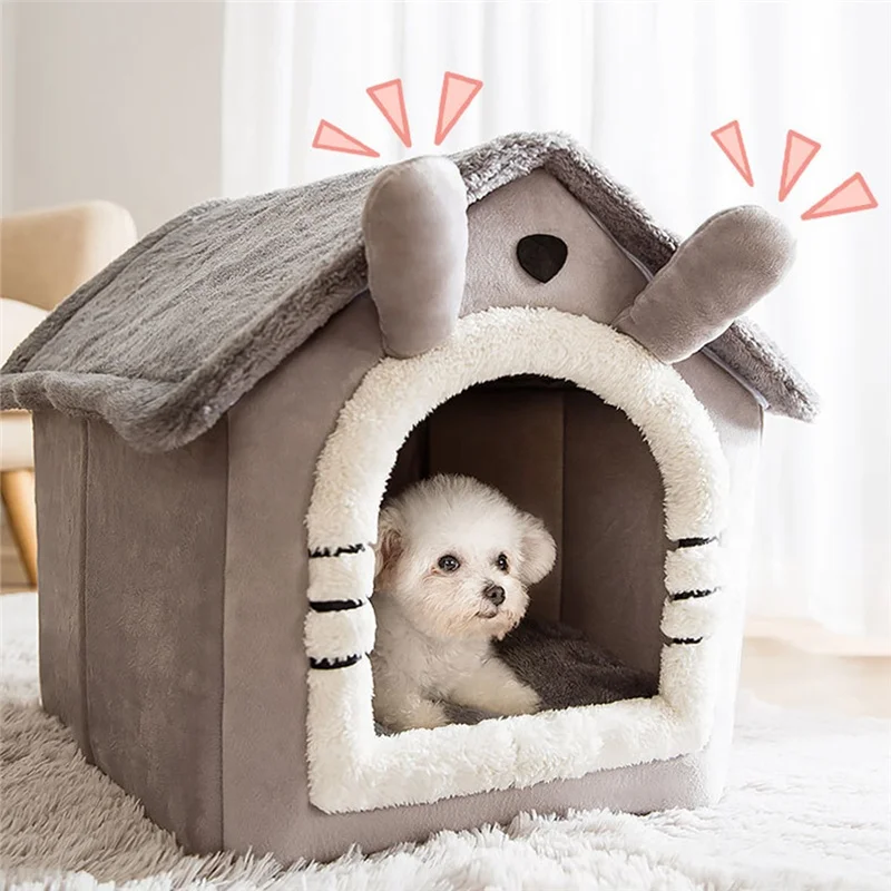 

Cat House Pet Bed Dog House Four Seasons Warm Washable No-slip Removable Enclosed Cat Accessories Dog Supplies