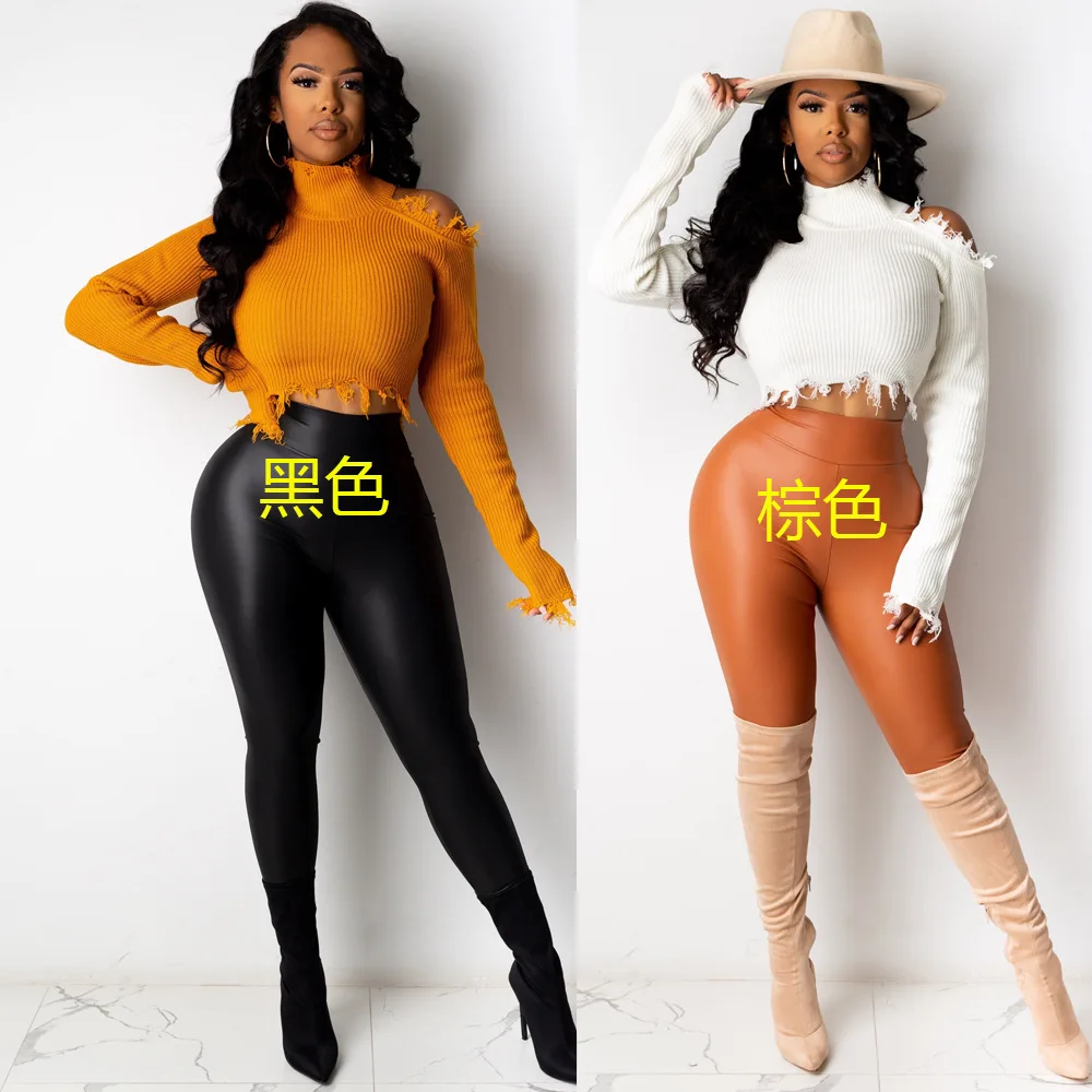 

Competitive Price Sexy Girls Women Pu Leather Pants