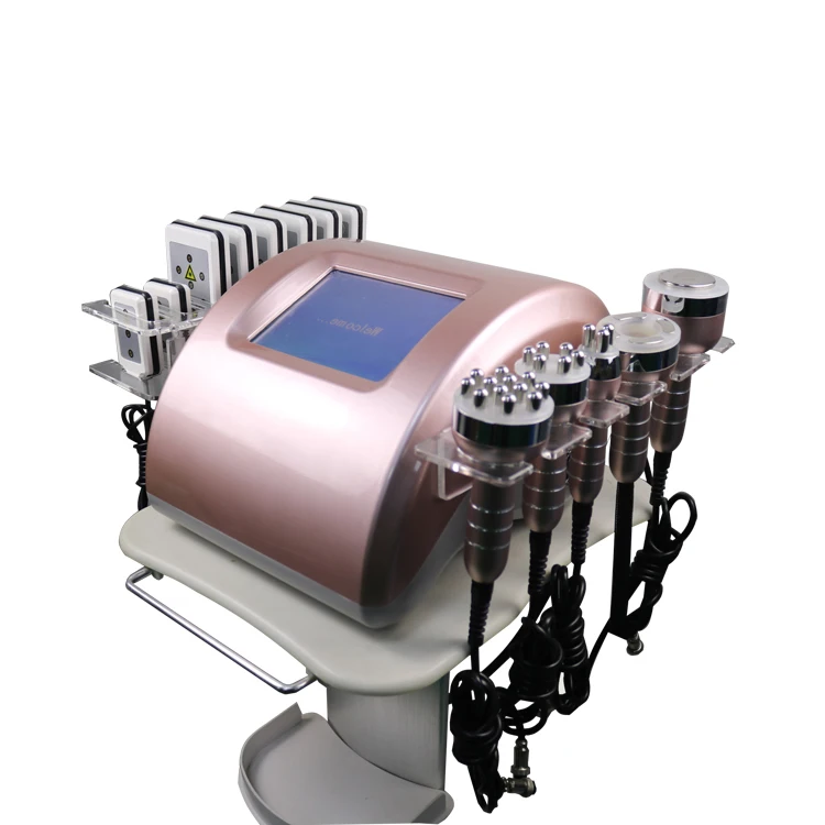 

2021 latest 6 in 1 RF radio frequency 80K ultrasonic cavitation body slim salon equipment