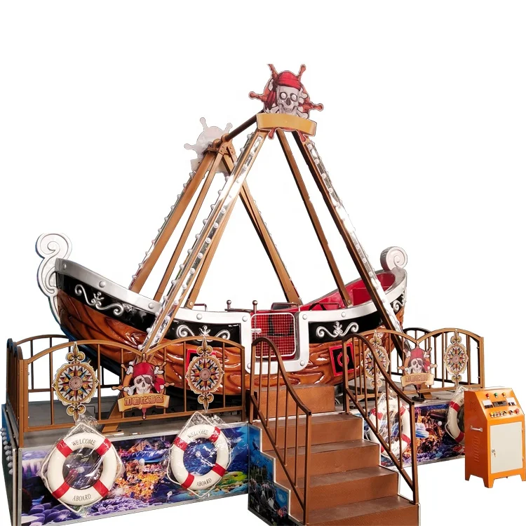 
Hot sale outdoor amusement park rides kiddie game swing ride mini pirate ship for kids 