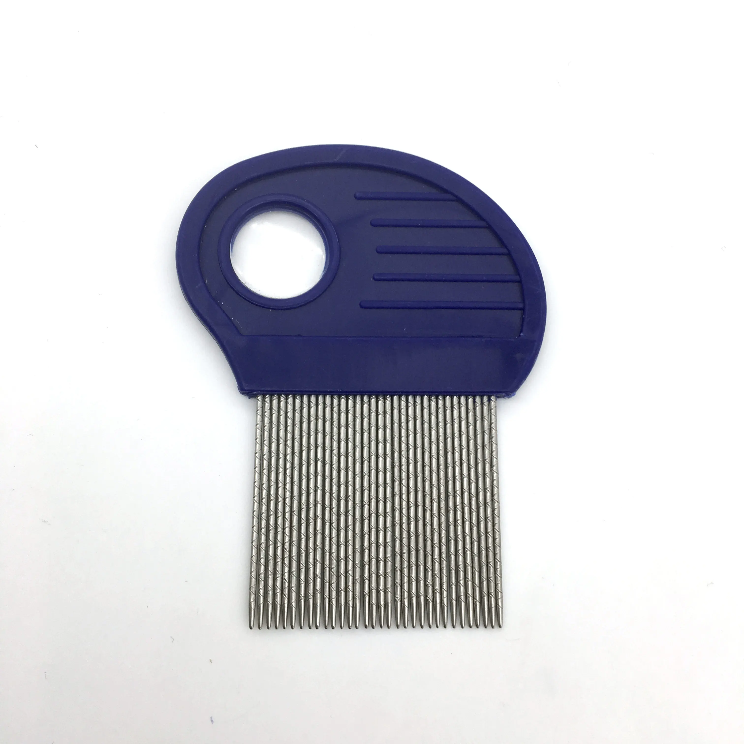 Double Stripes Stainless Steel Pins Girl Hair Cleaning Lice Nit Tick