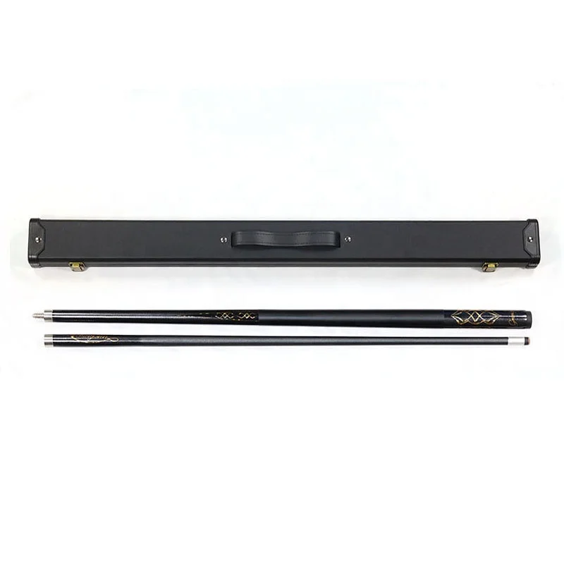 

Promotion Sale Billiard 1/2 Carbon Fiber Cue 57" length 13mm Tip 3 Pattern for Selection with PU Leather Hard Cue Case Set