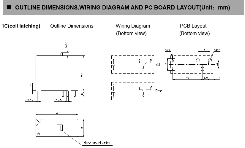 Standard Polarity Latching Relay 40A