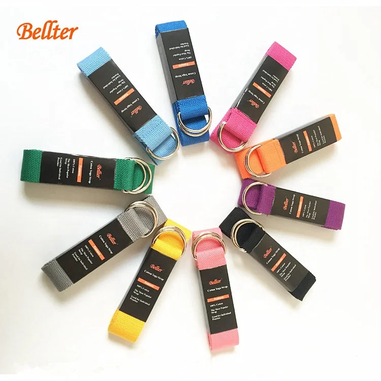 

Custom Solid Color Yoga Belt Yoga Stretch Strap, Over 10 colors for you to choose