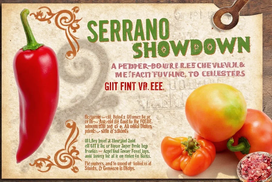 Serrano Peppers in Salsa Bowl