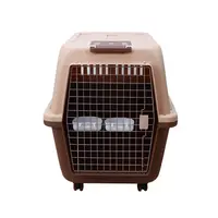 

wholesale luxury fashion airline approved pet transport box cat cage dog carrier with wheels