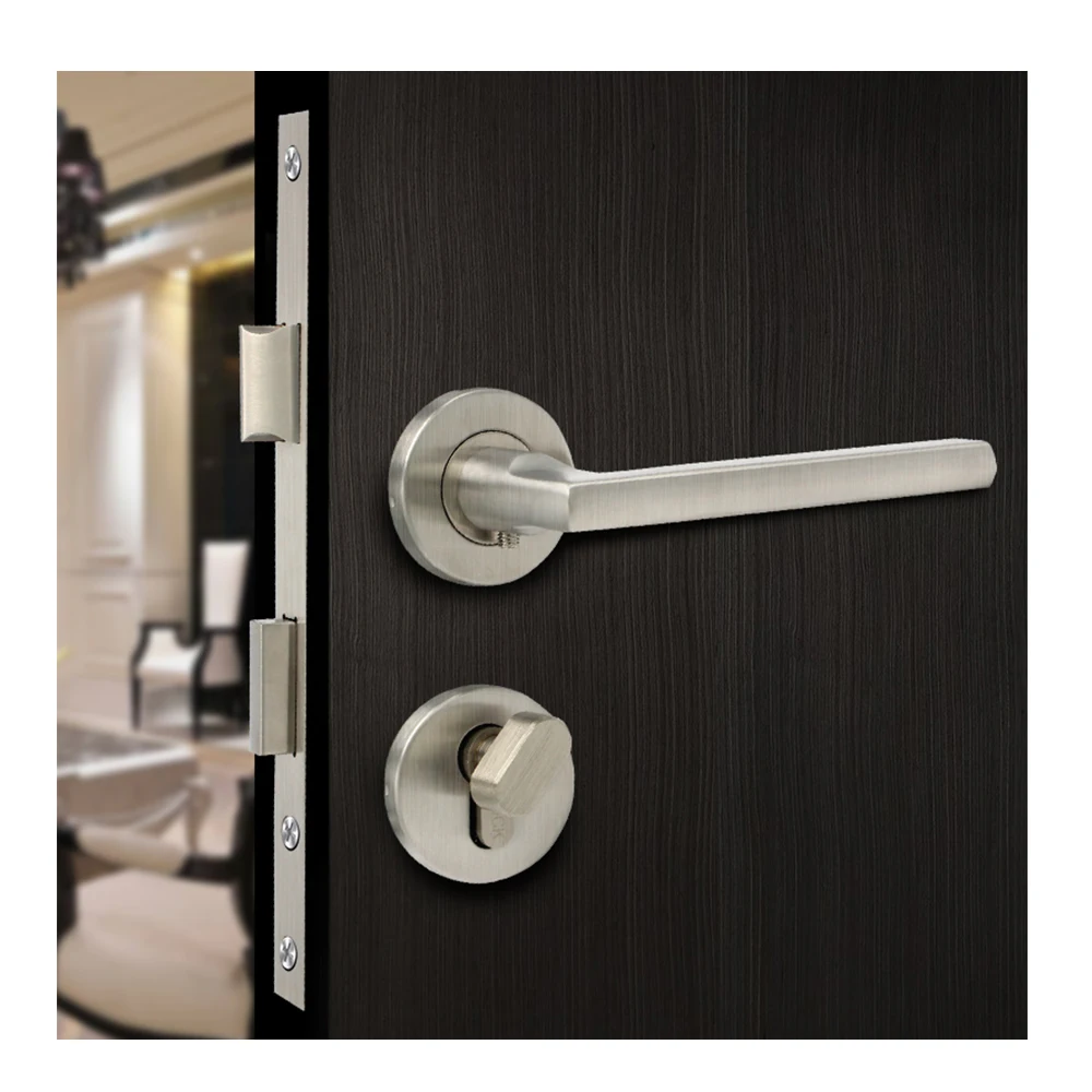 

Stainless steel 304 grade Satin treatment European door handle lock