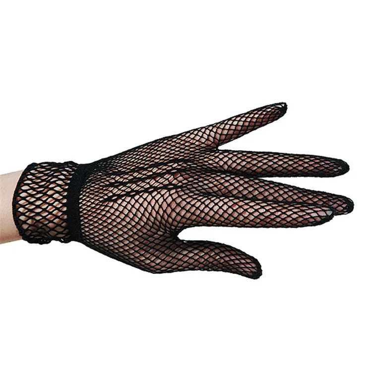 
Women Wedding Short Fishnet Gloves 