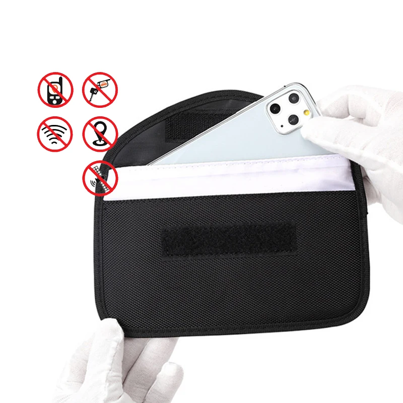 

Faraday Bag for Key Fob Faraday Cage Protector Car RFID Mobile Phone Signal Blocking Anti-Theft Pouch Anti-Hacking Case Blocker