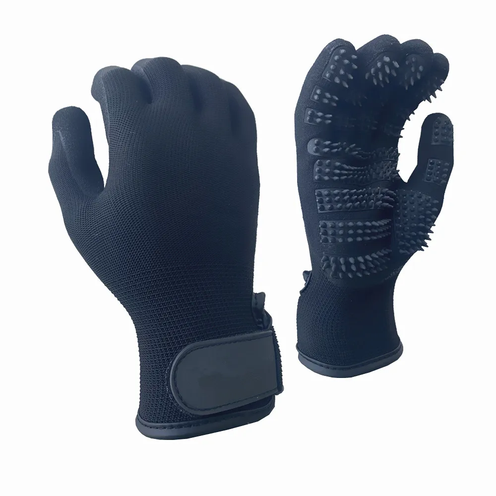 

High quality shenzhen pet grooming glove brush products supplies, Black, grey