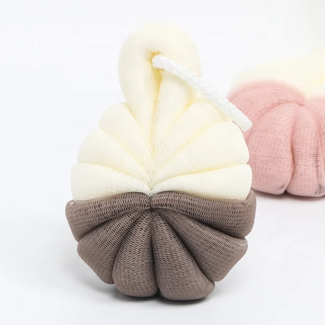 

Professional Eco-friendly Exfoliating Mesh Brush Puff Bath Shower Scrub Ball Sponge, As pictures