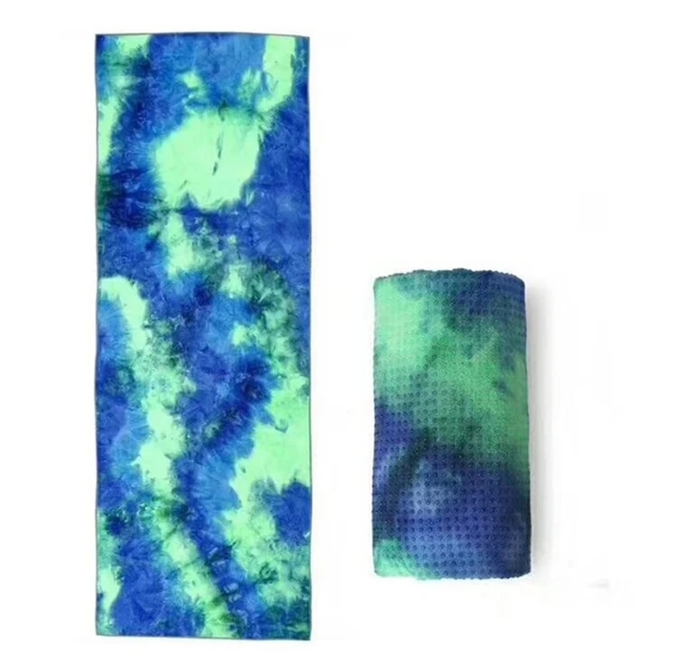 

Tie-dye colorful printing yoga thickening yoga mat blanket towel