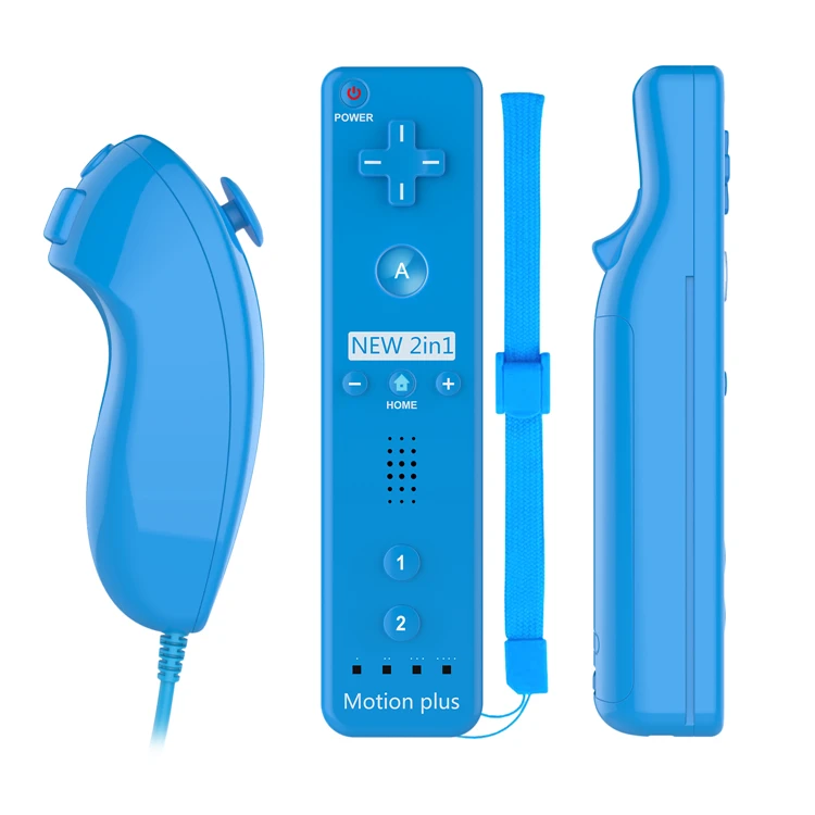 

Hot amazon 2 in 1 Built in Motion Plus For Nintendo Wii Joystick With Nunchuck For Wii Remote Controller