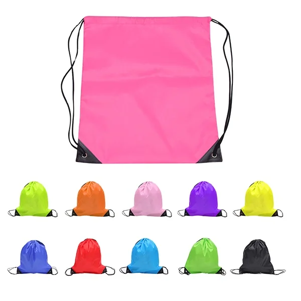 

Logo Printed Polyester Drawstring Bag Gym Gift Polyester Drawstring Bag, Can as your color