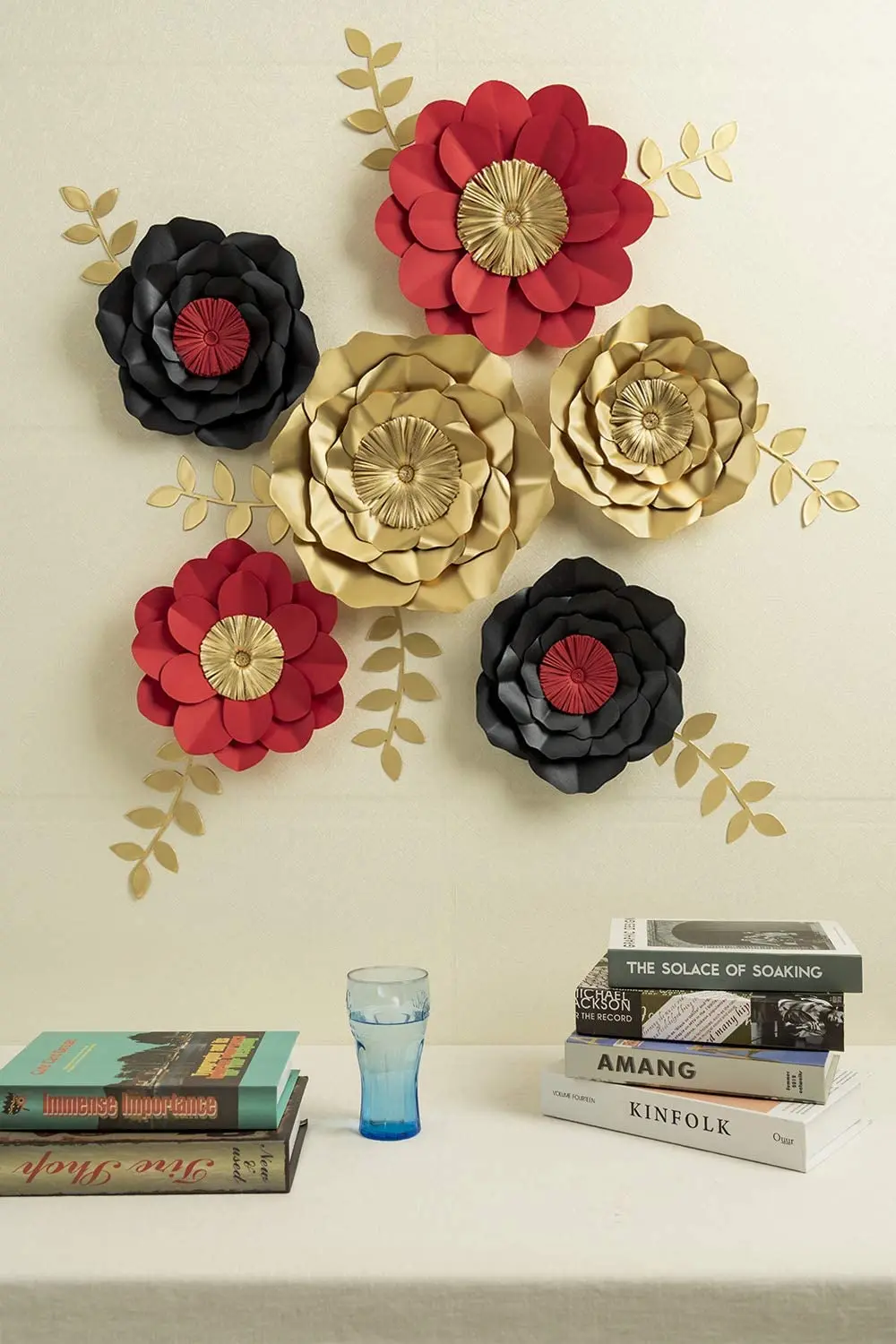 Black Red Golden Theme Customized Design Handmade Large Scale Wedding Paper Flower Wedding Flower Buy Giant Paper Flowers Large Paper Flowers Wedding Wall Decoration Paper Flower Product On Alibaba Com