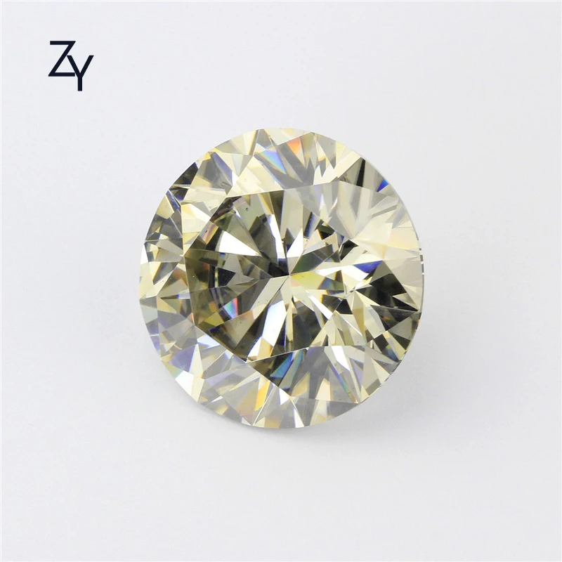 

ZHUANGYEE White Round Brilliant Cut Lab grown Synthetic Diamond stones 1.0 Carat  color IJ Loose gemstone Moissanite