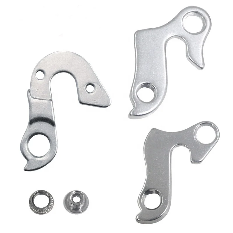 

Mountain Road Bicycle Bike Frame Gear Tail Hook Parts Rear derailleur Adapter hanger With Free Screws, Silver