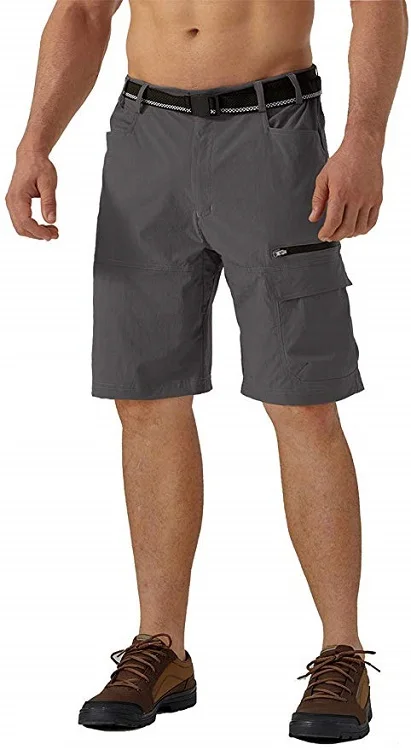 Men's High Quality Multi Pockets Cargo Shorts Usual Pants Workwear Quick Drying Summer Knee Shorts
