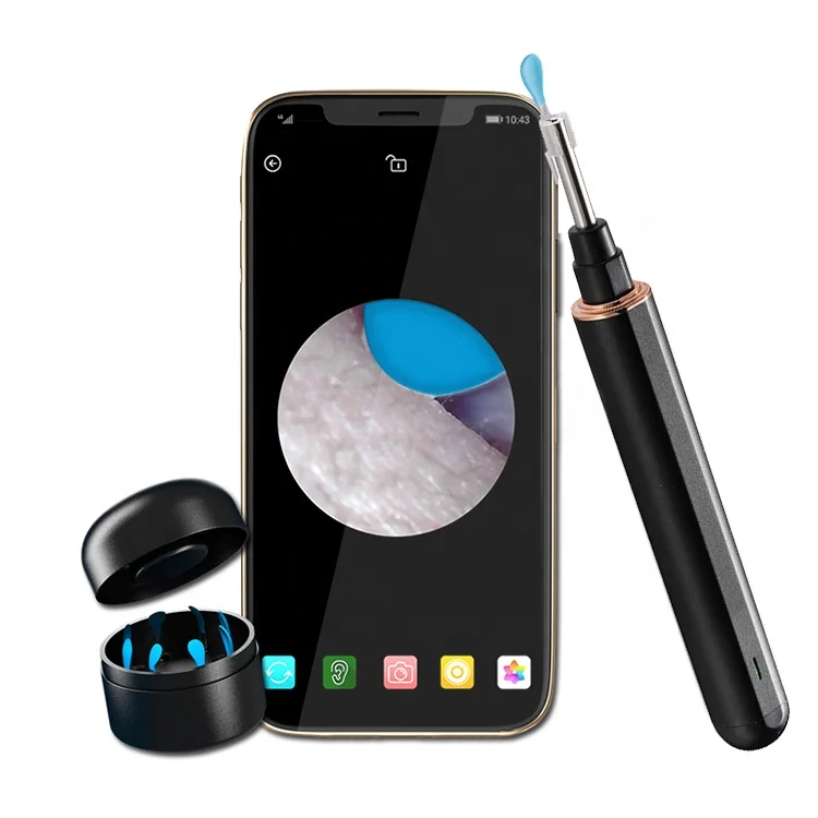 

HD Visual Wireless Ear Wax Removal Tool Smart Ear Cleaner Endoscope for Adult Kids Pets, Black, red, green