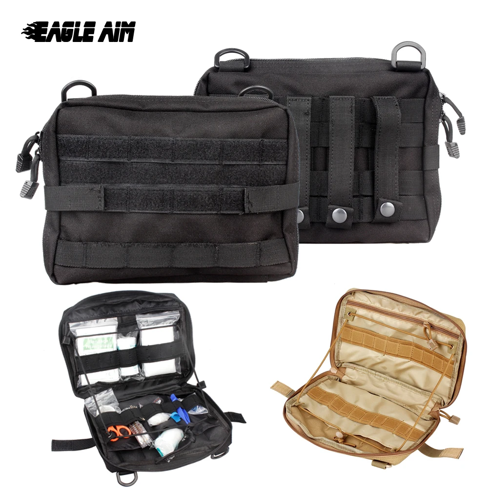 

Tactical Hunting First Aid Medical Case Bag, Black / green / tan / acu / cp